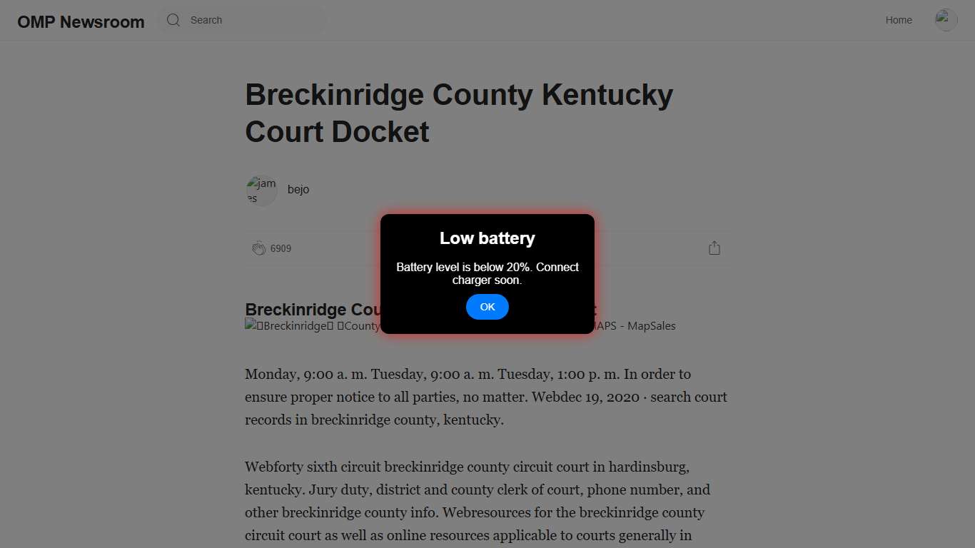 Breckinridge County Kentucky Court Docket